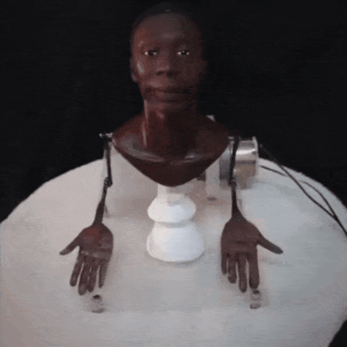 Mannequin Head With Arms Attached