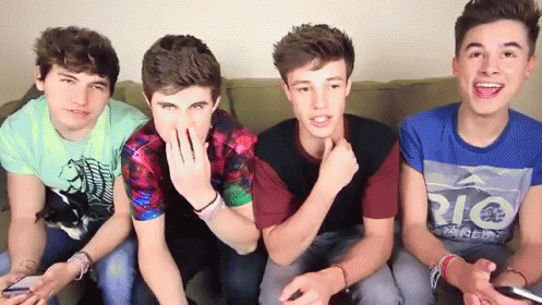 Many Men Sitting In The Couch GIF