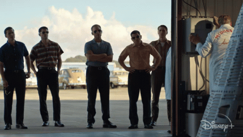 Many Men Standing Still GIF