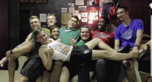 Many Men Tripping GIF