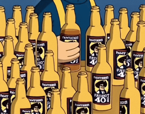 Many Patriot 409 Bottles Lined Up