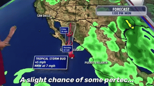 Map Forecast 1:00 PM Mon