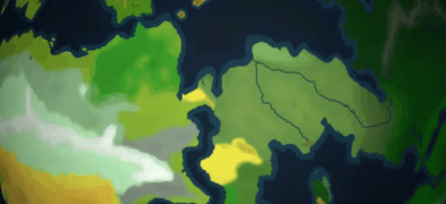 Map of Earth With Islands