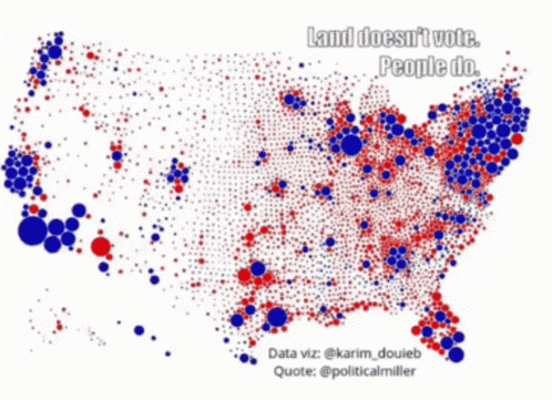 Map Of United States Land Doesn't Vote GIF