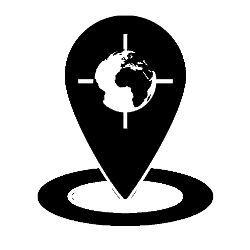 Map Pin Icon With Globe