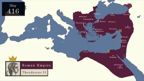 Map Showing Kingdom of Alhobita in Middle East