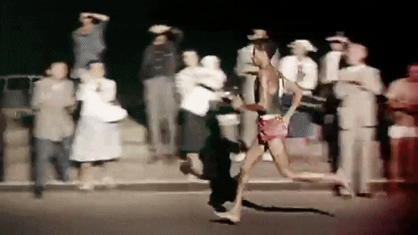 Marathon Bare Feet GIF