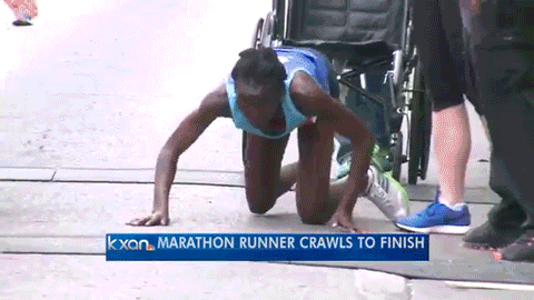 Marathon Runner Crawl It Is Finished GIF