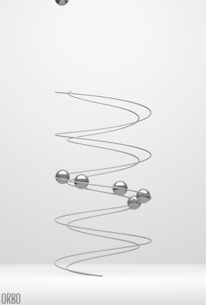 Marble Cylindrical Drop GIF