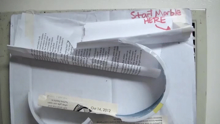 Marble Paper Maze GIF