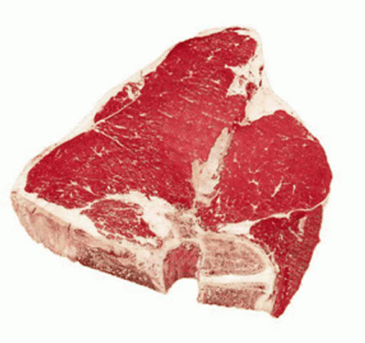 Marbled T-Bone Meat Is Waving GIF