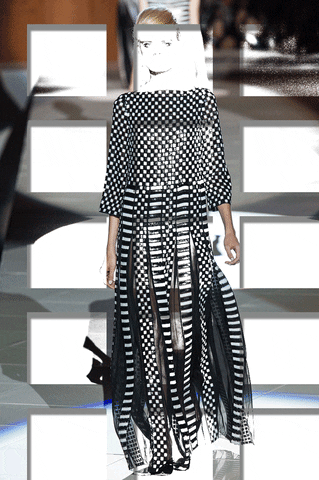 Marc Jacobs Stripes Model GIF