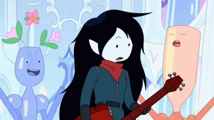Marceline Adventure Time Scary Face GIF  GIFDBcom