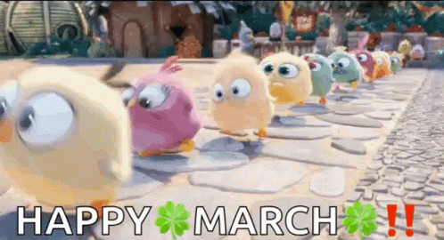 Angry Birds Happy Marchx GIF