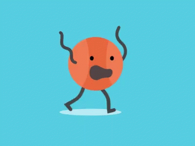 March Madness Running Ball GIF