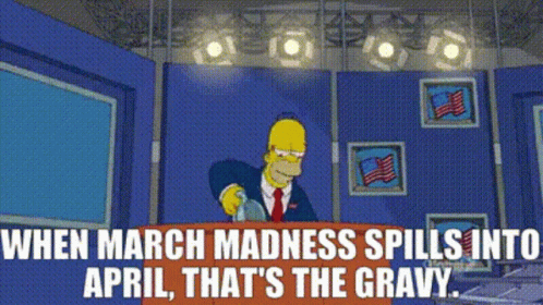 When March Madness Spill Into April GIF