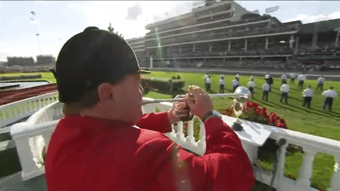 Marching Band Playing Bugle Churchill Downs GIF