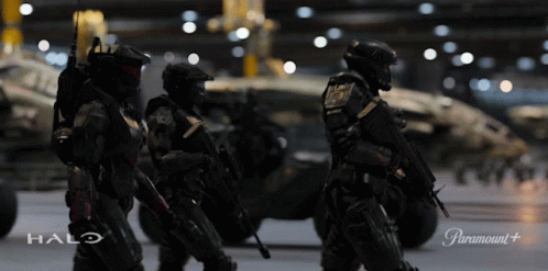 Marching Halo Squad GIF