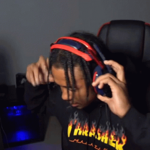 Marco Wilson Taking Off Headphones GIF