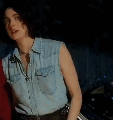 Margaret Qualley Jamie Touching Hair Drive Away Dolls GIF