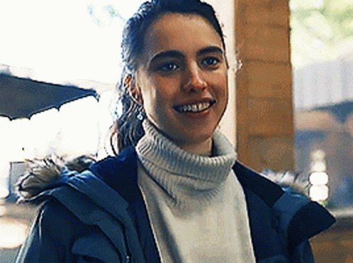 Margaret Qualley Maid Alexandra Russell Smiling GIF