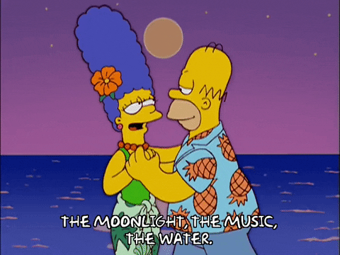 Marge Dancing With Homer The Simpsons GIF