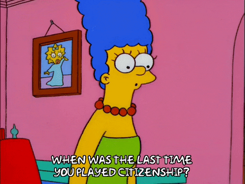 Marge Simpson Inviting To Play Citizenship GIF