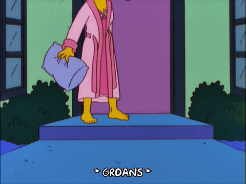 Marge Simpson Lying On The Stoop GIF