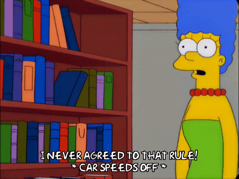 Marge Simpson Never Agreed To That Rule GIF