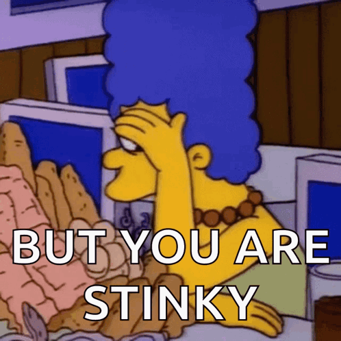 Marge Simpson Saying But You Are Stinky