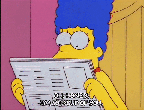 Marge Simpson So Proud Of Bart GIF