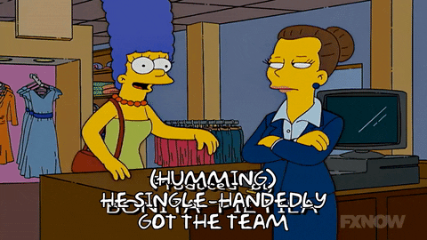 Marge Simpson Struggling To Negotiate GIF