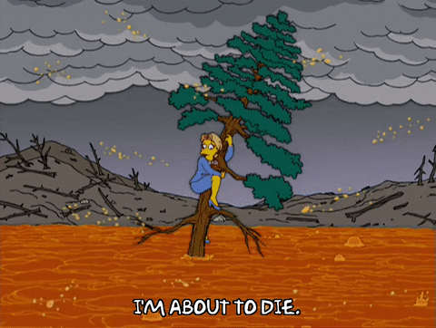 Marge Simpson Trying Not To Drown GIF