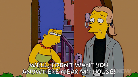 Marge Simpson You Need To Leave Don't Come Near My House GIF