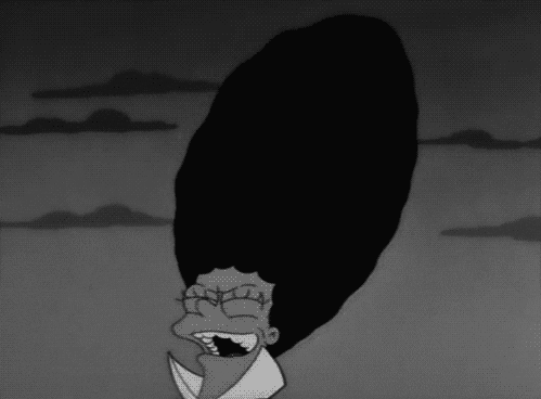 Margie Simpson's Bat Hair GIF