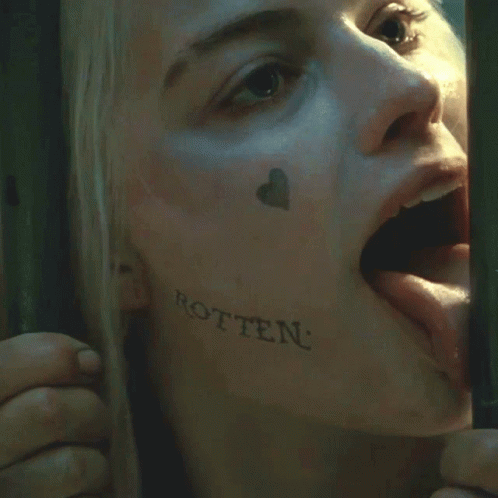 Crazy Margot Robbie Licking Wall GIF