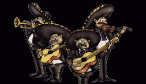 Mariachi Band Playing Instruments
