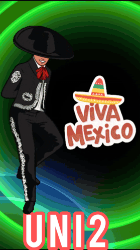 Mariachi Man Dancing Viva Mexico GIF