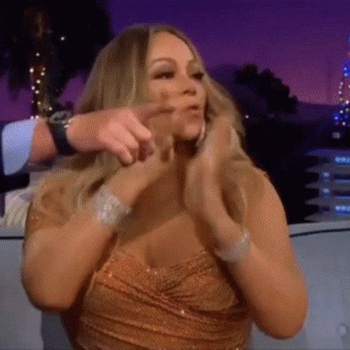 Mariah Carey Blowing Kisses GIF