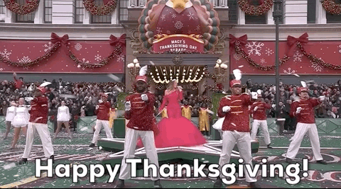 Mariah Carey Animated Happy Thanksgiving GIF