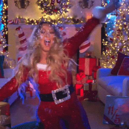 Mariah Carey Christmas Edit GIF