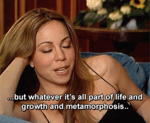 Mariah Carey Growth And Metamorphosis GIF