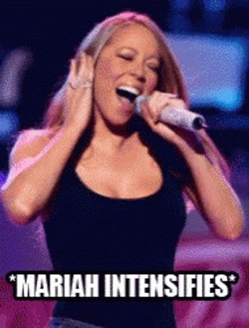 Mariah Carey Singing Mariah Intensifies GIF