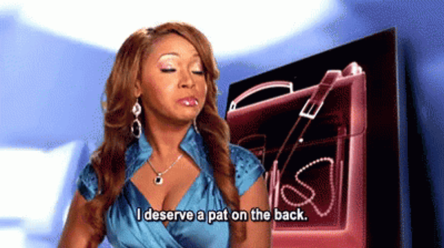 Mariah Huq I Deserve A Pat On The Back GIF