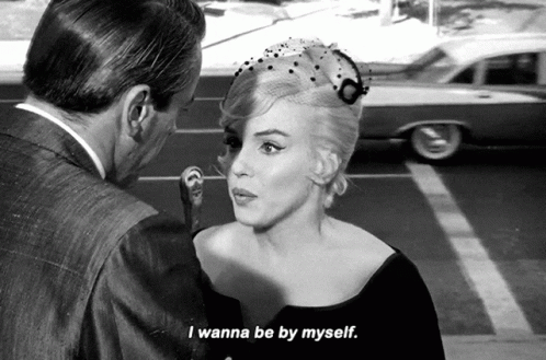 Marilyn Monroe All By Myself GIF