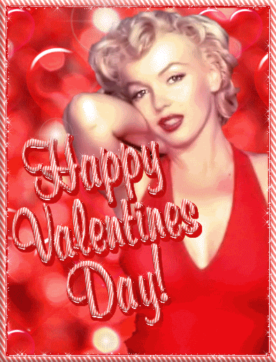 Marilyn Monroe Happy Valentine's Day GIF