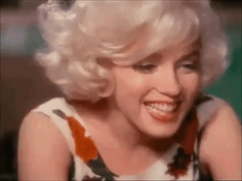 Marilyn Monroe Is Like An Angel Smiling GIF
