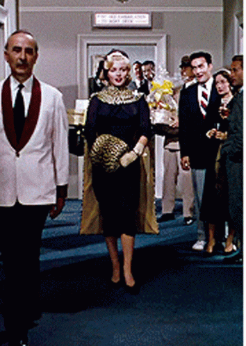Marilyn Monroe Wearing A Classic Dress GIF