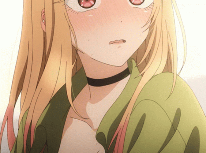 Marin Blushing Anime GIF