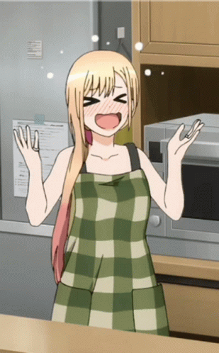 Marin Kitagawa Anime Cooking Hand Fan GIF